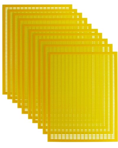 vensovo 10 Pcs Plastic Queen Excluder for 10 Frame Deep Hives - Lightweight Bee Excluder Grid Separates Queen from Honey Easy Hive Management (20.07 x 16.54 Inch)