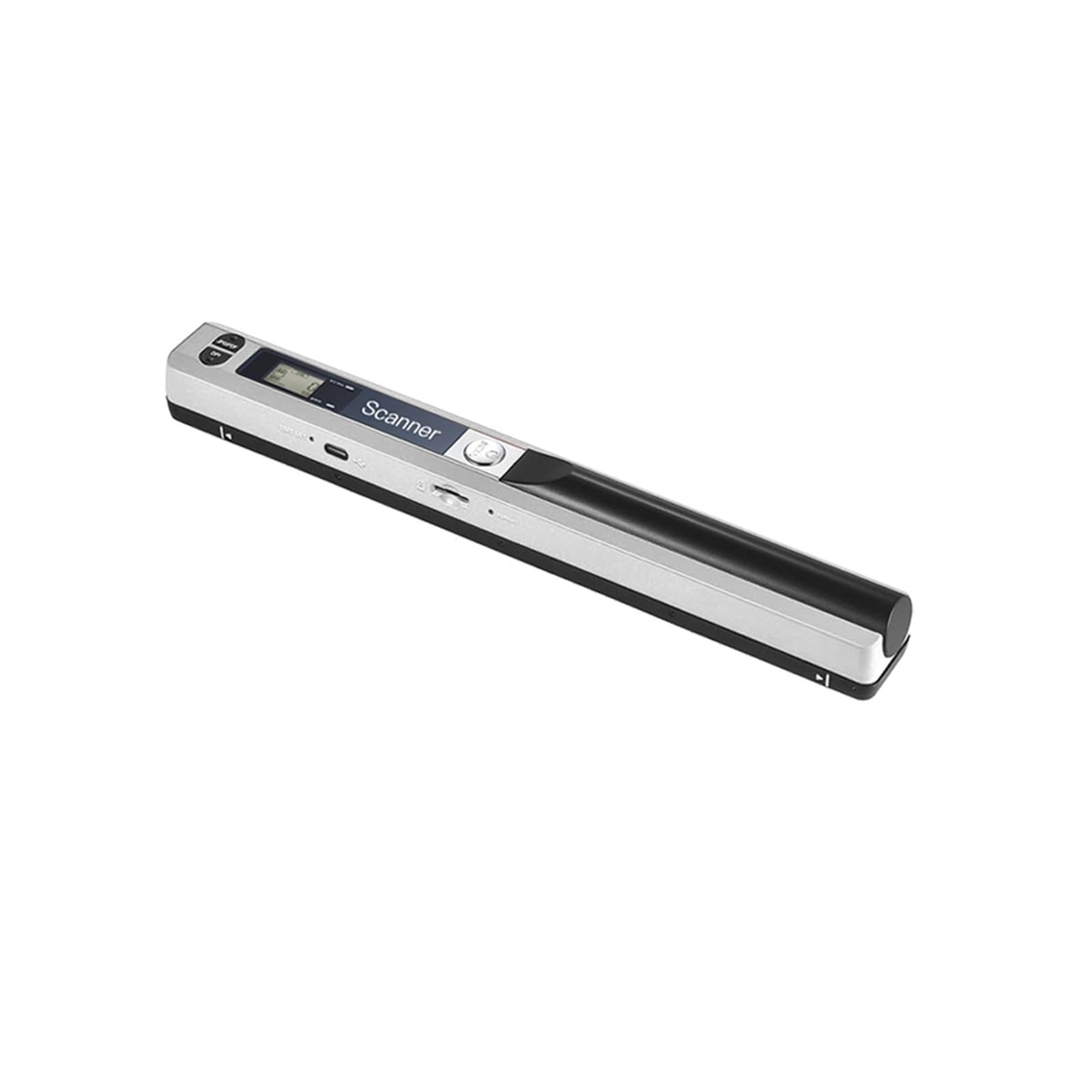 Scanner per Documenti, Mini scanner portatile for documenti A4 Scaner, scanner portatile Iscan for immagini di documenti in formato JPG/PDF, display LCD for scanner for testi di libri A4(Silver)