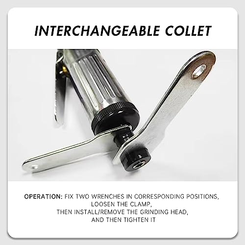 DINGTAIHE 1/4Inch Air Die Grinder, Straight Grinder, Pneumatic Air Die Grinder Heavy Duty Industrial Polisher Grinding Cleaning Tool by DINGTAIHE - Image 5