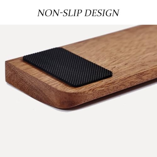 Repose-poignet en bois pour clavier mécanique ergonomique en noyer massif