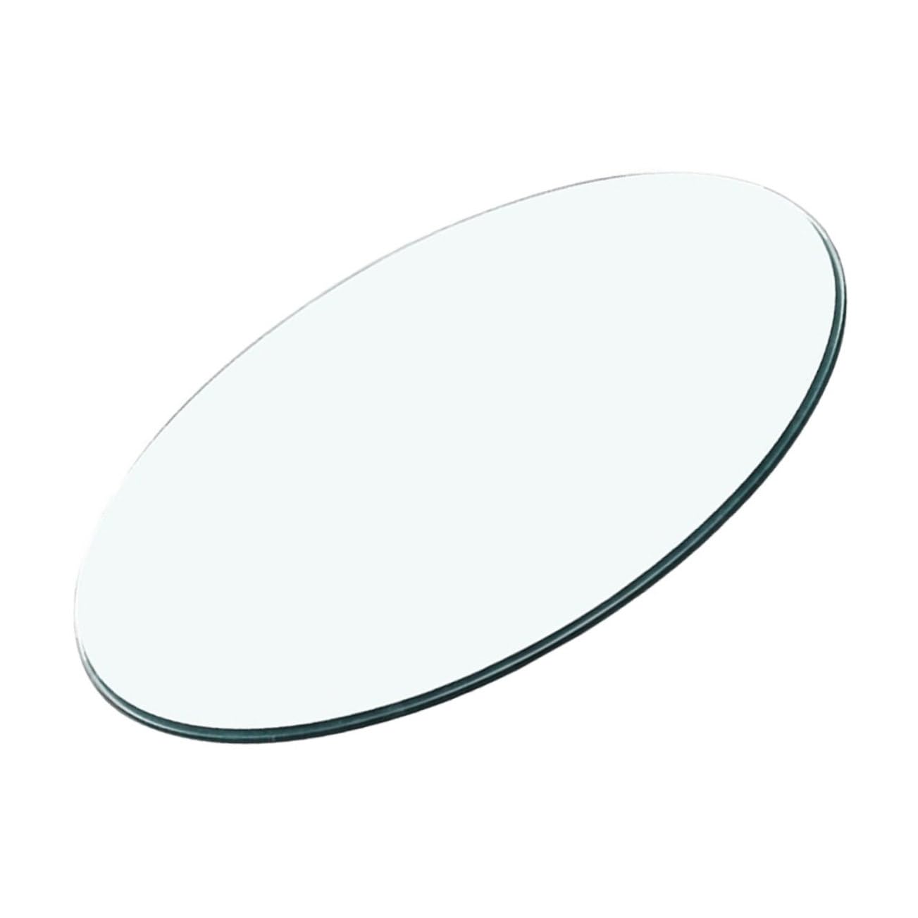 Plateau verre ronde table à thé transparent sécurisé résistant