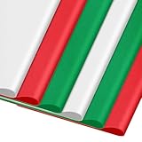 AORZIT Red Green White Tissue Paper Assortment - 80 Sheets Christmas Wrapping Tissue Paper - 14x20 Inch - Gift Bag Wrapping, DIY Crafts, Filler for Birthday Party Decor