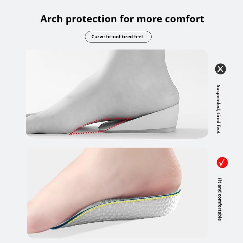 2 pares plantillas elevadoras ortopédicas para hombre y mujer miniatura 5