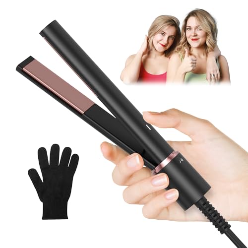 Mini Flat Iron, 0.7 Inch Ceramic Mini 2 in 1 ...
