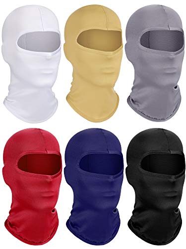 6 Pieces Ski Mask Kids Balaclava Winter Windproof Face Covering Breathable Neck Gaiter for Winter Outdoor Activities