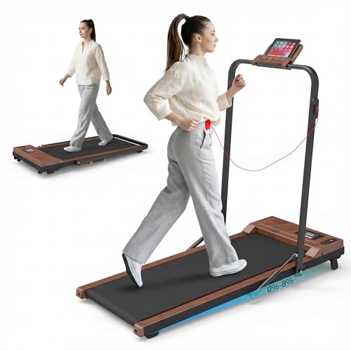 Image of Walking Pad Treadmill for Home Office,2 in 1 Under Desk Treadmill 2.5HP Low Noise Portable Treadmills with Remote Control and LED Display, Compact Treadmills,Walking Jogging Running Machine