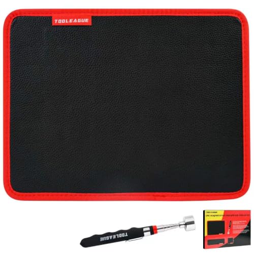 Image of TOOLEAGUE 1Pc Magnetic Tool Mat with 25Lb Telescoping Magnetic Pickup Pen