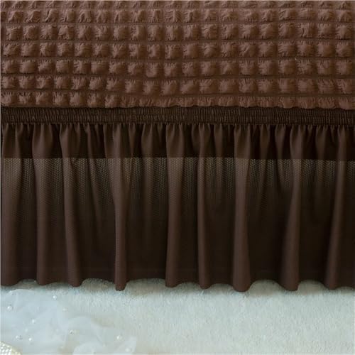 Housse de canapé extensible seersucker pour rénover un canapé usé