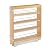 Rev-A-Shelf 448-BC-5C 5-Inch Base Cabinet Pullout Storage Organizer with Adjustable Wood Shelves and Chrome Rails