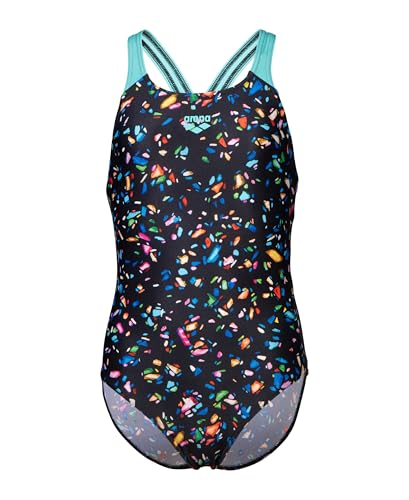 ARENA Girls Performance Confetti Swim Pro Back Athletic One Piece Swimsuit