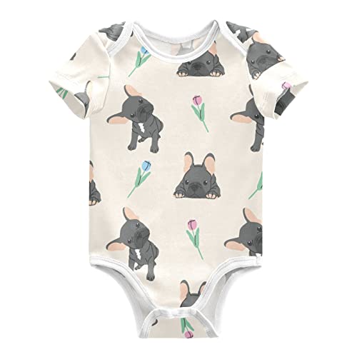 Image of vvfelixl Baby Bodysuits Short Sleeve Cotton Baby Clothes For Boys Funny Baby Suits For Girls 0-24 Months