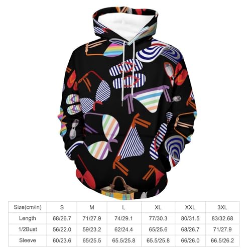 Hoody sweatshirt pull homme femme manche longue sweat à capuche imprimé taille S - 2