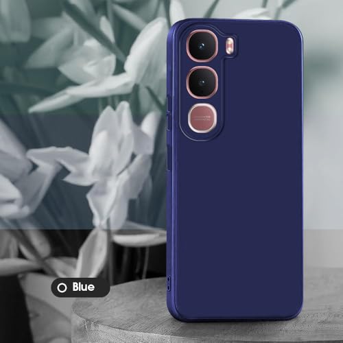 Image of Back Cover for Vivo Y31 5G | Full Camera Protection | Premium Liquid Silicon Case | Flexible Bumper Case for Vivo Y31 5G (Dark Blue)