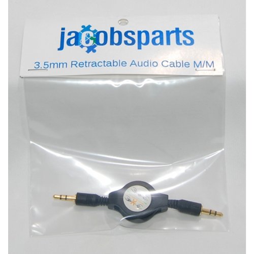 Protronix 3.5mm Auxiliary AUX Retractable Gold Plated Audio Cable