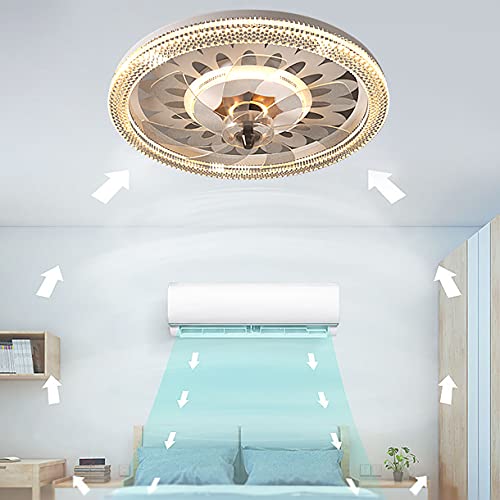 Ventilateur de plafond avec éclairage télécommandé contre la chaleur nocturne