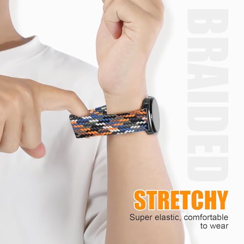 Image of VEMIGON Nylon Braided Magnetic Band Compatible with Samsung Galaxy Watch 8 /8 Classic, Elastic Fabric One Click No Gap Sport Strap for Galaxy Watch 8 40mm 44mm /8 Classic 46mm