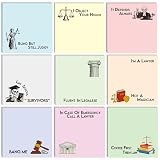 INCOK Lawyer Sticky Notes Gifts - 9 PCS Funny Attorney Notepads 3x3 Inches, Lawyer Gifts for Women Men, Law...