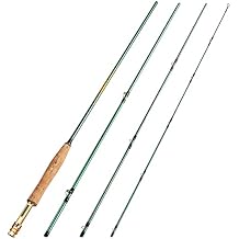 Sougayilang Fly Fishing Rod 4-Piece 9-Feet Lightweight Ultra Portable Fly Fishing Pole for Trout Salmon Sunfish Outfit Travel Fishing