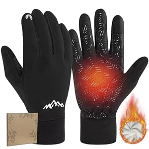 Pixel Panda Thermische Touchscreen Winterhandschuhe Schwarz