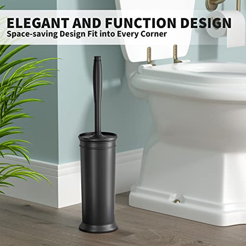 Uptronic 0612BLACK Toilet Brush And Holder 2 Pack, Toilet Bowl Brush With Extra Long Handle, Toilet Scrubber And Covered Holder, Toilet Brushes thumb #5