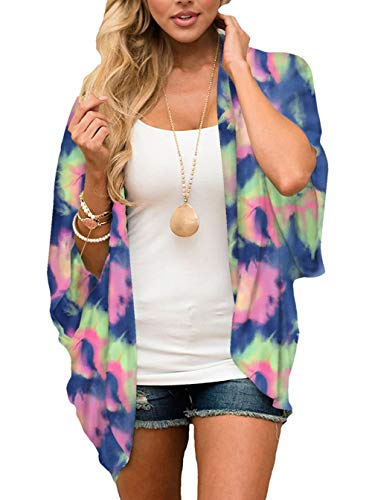 Image of CASURESS Women's Cardigan-Sheer Kimono Loose Summer Floral Print Cover Ups