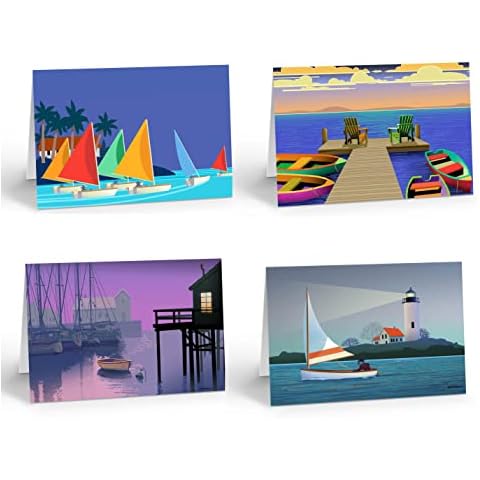 Stonehouse Collection Nautical Note Cards Cover