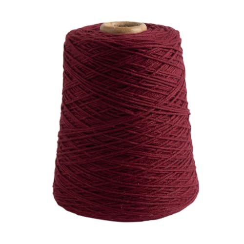 Image of Knit Picks Dishie Red Worsted Weight 100% Cotton Yarn for Dishcloths | 400g cone of soft solid colored knitting yarn in Pomegranate color for crocheting, machine washable.
