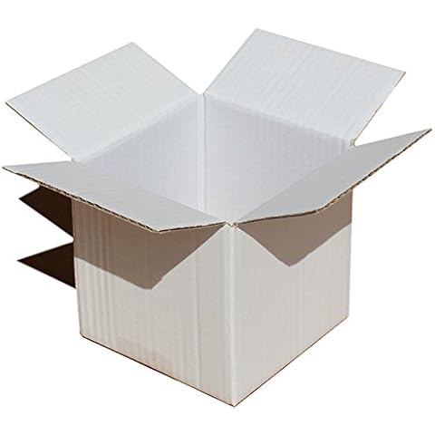 8" x 8" x 8" White Shipping Boxes Storage Postal for: Cake Party Gift Coffe Set Tea Porcelain Set Packaging (20) Cover