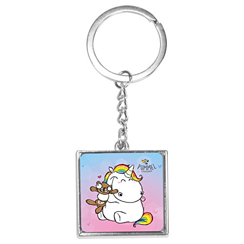 Preisvergleich Produktbild Pummeleinhorn Schlüsselanhänger - Mehr als Einhörner (quadratisch)