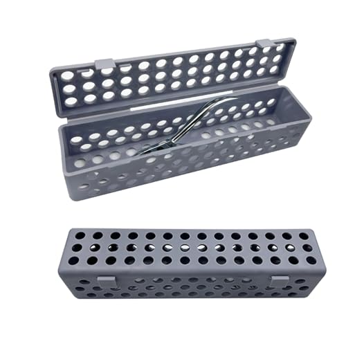 YOUYA DENTAL Estojo Para Esterilização De Instrumentos Odontológicos, Estojo Para Cassete De Plástico Para Autoclave, Instrumento Cirúrgico Médico, Fórceps Odontológicos, Espátulas, Recipiente Para