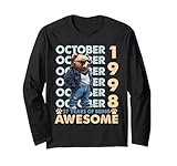27th birthday bear legends october 1998 27 years old mens maglia a manica