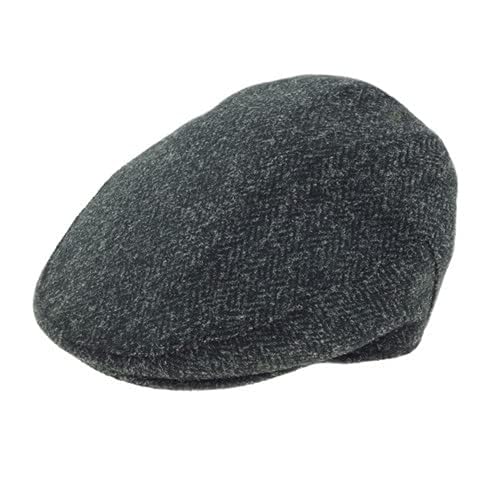 Image of Harris Tweed County Cap Green Heringbone