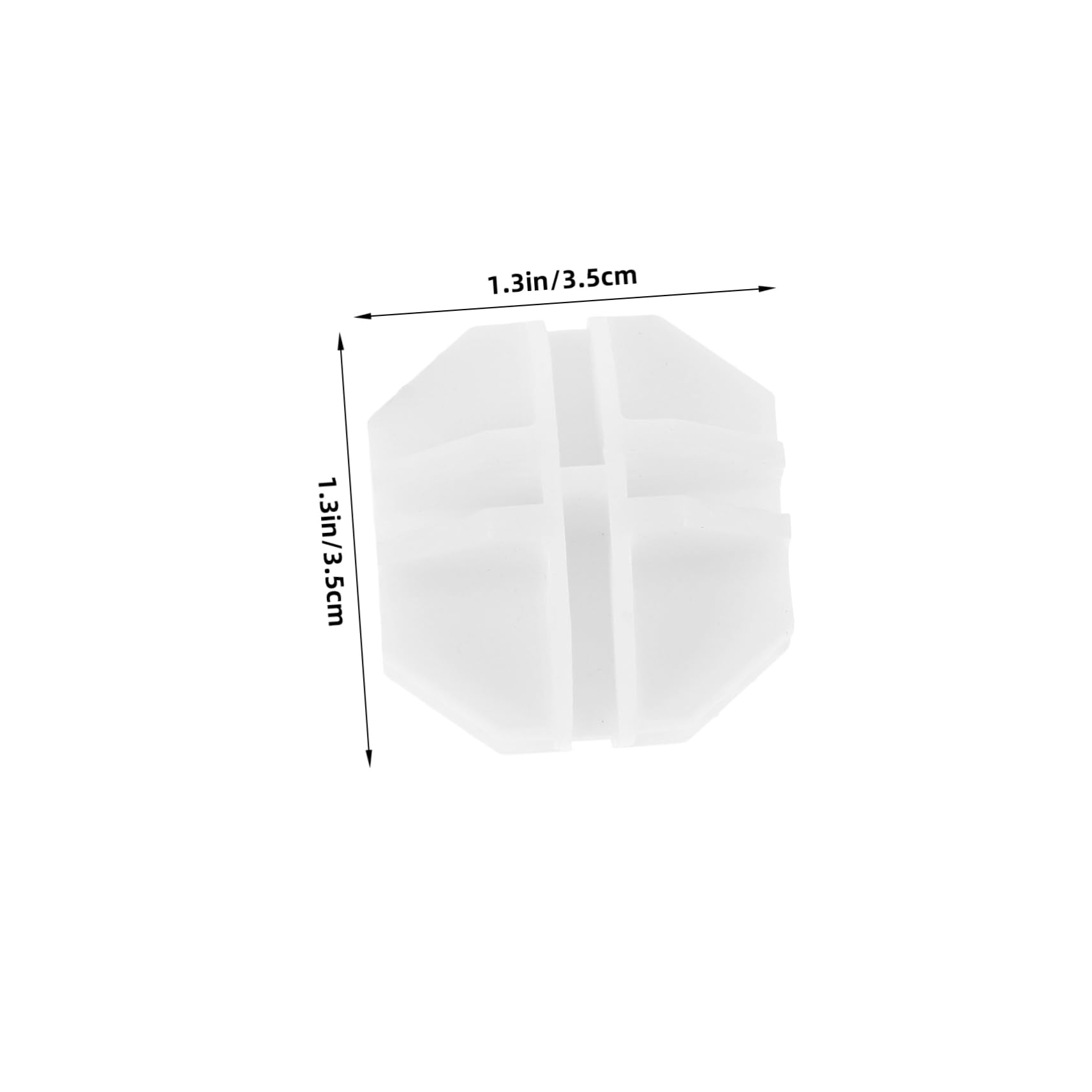 PRETYZOOM Plastic Cube Connectors for Closet 10pcs Ball Buckles for Grid Storage Shelves