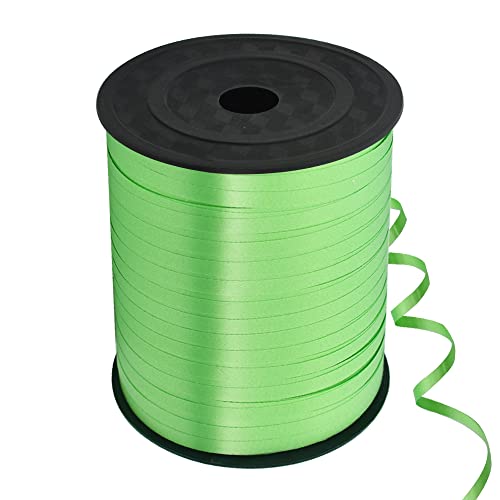 TONIFUL 500 Yards Curling Ribbon-Balloon Ribbon-Balloon String for Art&Craft Decor,Gift Wrapping,Ribbons and Bows for Christmas New Year Birthday Gifts (Green)