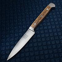 Güde Solingen - Spickmesser geschmiedet, 8 cm, Olivenholz, ALPHA OLIVE, Office Messer, Doppelkropf, Handmade Germany – Ansicht 5