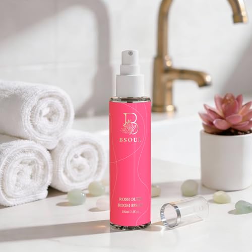 Image of BSOUL Air Freshener Spray 100 ML Pack Of 2 Rose | Calming Floral Room & Nature Inspired Fragrance for Car Non-Toxic & Long-Lasting Room Freshener