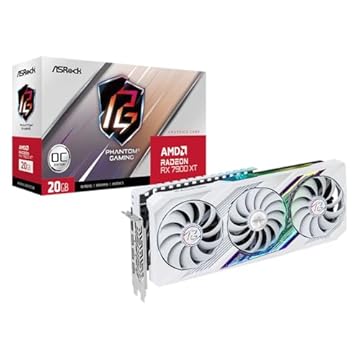 Placa de Vídeo ASRock Radeon RX 7900 XT Phantom Gaming OC, 20GB, GDDR6, 320-Bit, ARGB, Branco