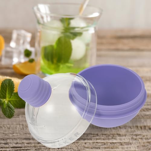Molde para bolas de hielo pequeño reutilizable violeta miniatura 7