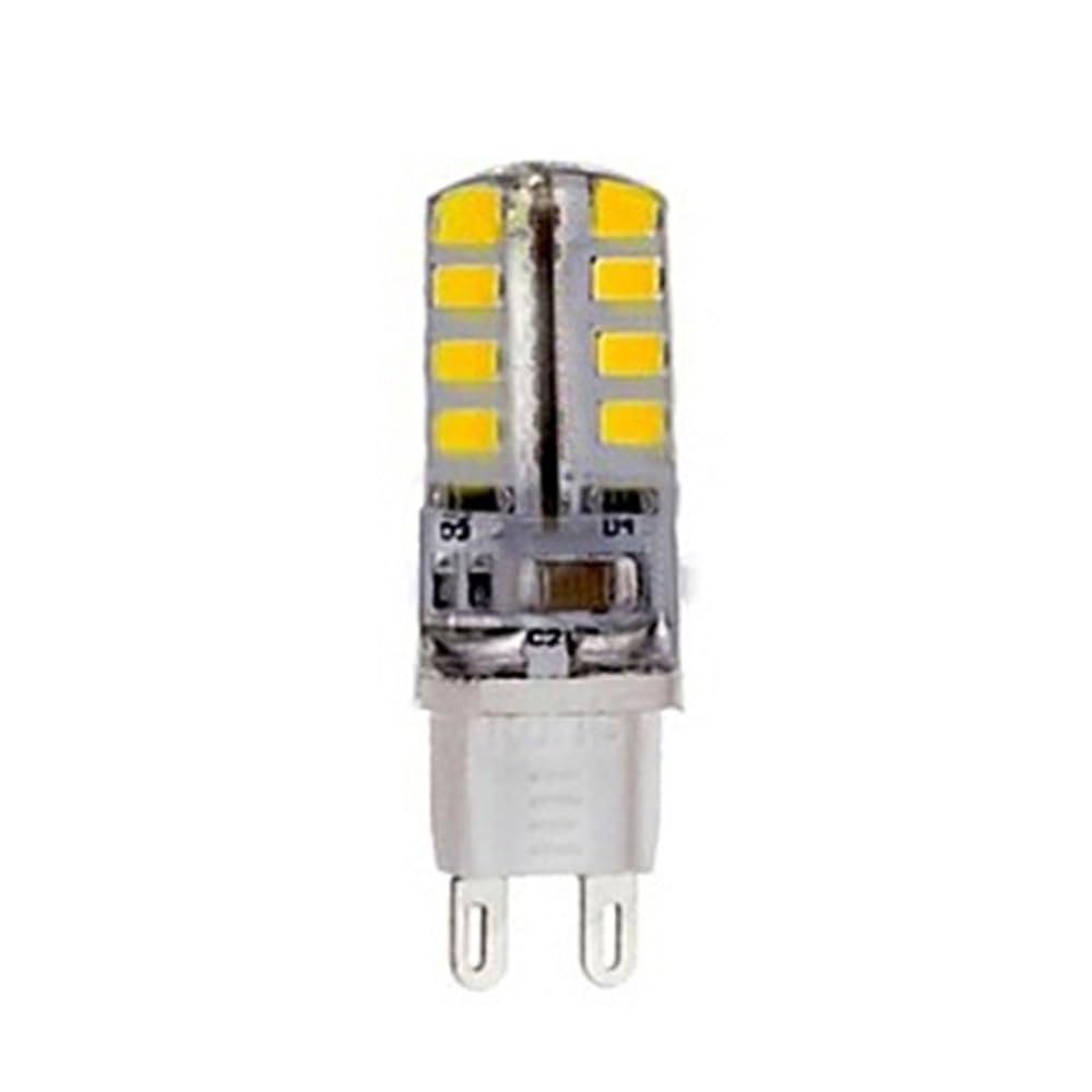 1fortunate Confezione da 30 Lampadine LED Decorative a Mais AC220 G9 3W SMD2835 150LM Lampade Soptlight Fai da Te Bianco Freddo/Caldo(Warm White)