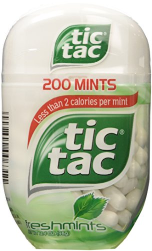 Tic Tac Fresh Mint Bottle 3.4oz Pack of 4