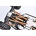 Aluminum 7075-T6 Alloy Rear Sway Bar Set for Vanquish 1:10 H10 Optic Kit/Yokohama RTR/Sparco RTR Rock Crawler Upgrades - Black