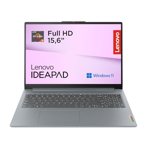 Lenovo IdeaPad Slim 3 Gen 8 – Ordenador Portátil 15.6' FHD (AMD Ryzen 5 7520U, 16 GB RAM, 512 GB SSD, Gráficos AMD Radeon 610M, Wi-Fi 6, Win 11 Home) Teclado QWERTY en Español – Gris Ártico