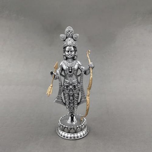 Idole Ram Lalla Ayodhya en résine de 16,3 cm pour temple intérieur - 6