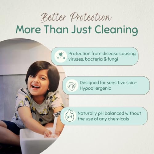 Image of Indimums Natural Baby & Kids Handwash Refill Pack 1 Litre | Reetha-Powered, Not SLS | Cleans & Moisturises | Anti-Bacterial & pH Balanced | Chemical-Free