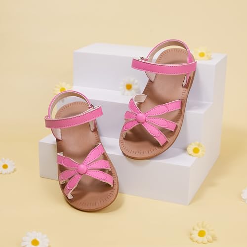 Image of GINFIVE Toddler Girls Sandals Little Girls Kids Summer Shoes Toddler Sandals