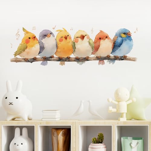Vinilo decorativo Birds, impermeable y removible, 60x20 cm miniatura 2