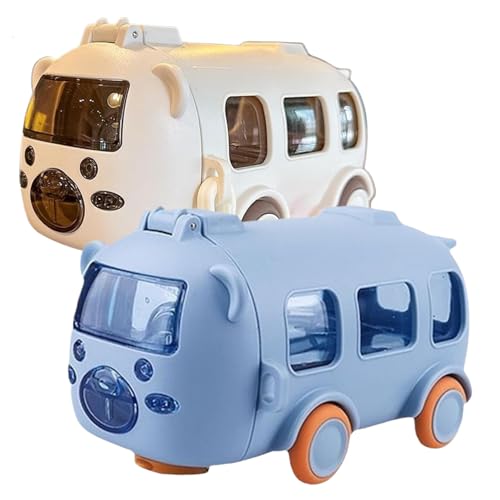 Botella de agua de autobús de dibujos animados el regalo infantil con ruedas perfecto 6
