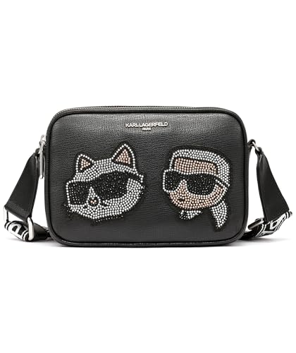 Karl Lagerfeld Paris Maybelle Umhängetasche, schwarzes Logo