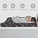 Mystical Moth Floral Baby Changing Pad Covers for Boy Girl Whimsical Moth Flowers Fitted Changing Table Cover Mats Fantasy Night Garden Soft Diaper Change Table Sheets for 32''×16'' Contoured Pad