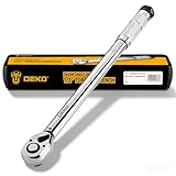 DEKOPRO Torque Wrench 1/2, Car Torque Wrench 13.5-229 Nm, ±3% Accuracy, Dual-Direction Adjustable 72 Tooth for Car, Bike, Maintenance